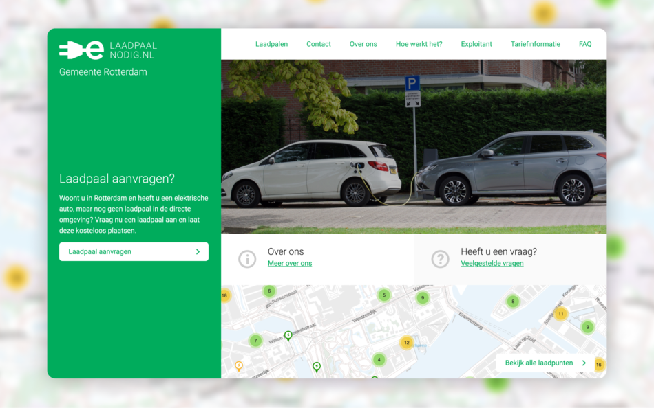 moderne voorzieningen als laadpalen voor auto's en gratis wifi