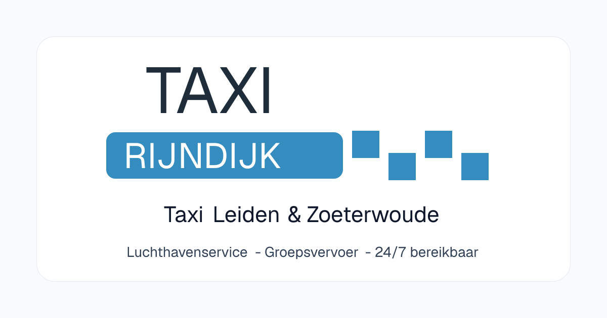 taxi tarieven rotterdam